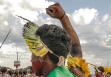Indigenous protests in Brazil over land rights